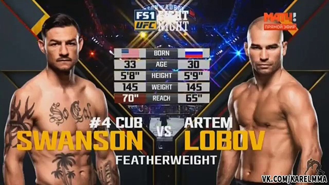 Cub Swanson vs Artem Lobov - Full Fight / Каб Свонсон - Артем Лобов - Полный бой