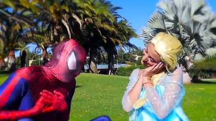 Spiderman vs Venom vs Frozen Elsa - Spiderman Dream in Real Life - Superheroes Movie