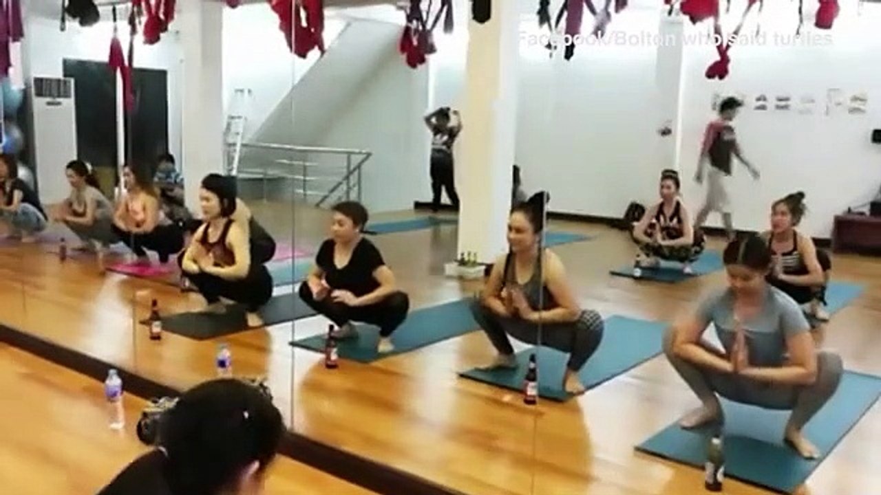 Faire du yoga et boire des bières... OKAY