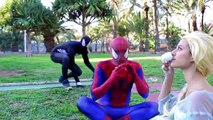 Spiderman vs Venom vs Frozen Elsa - Elsa Kidnapped - Real Life Superheroes Movie[1]