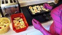 Spiderman vs Pink Spidergirl In Real Life! Pie Face Superhero Having Fun Movie!
