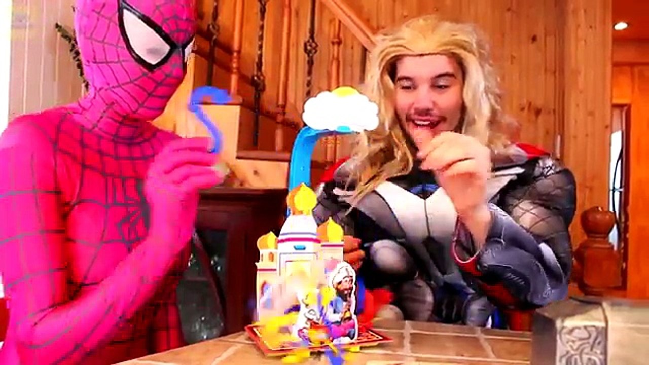 Spiderman & Frozen Elsa vs Maleficent! Elsa & Anna are Kidnapped Fun Superhero Movie in Real Life _)