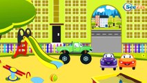 Emergency Cars - The Red Fire Truck Responding to a Fire - Cars & Trucks Cartoon for children