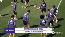Cristiano Ronaldo ANGER on Real Madrid Training before El Clasico 22-04-2017