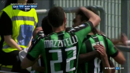 Gol Domenico Berardi Sassuolo 1-1 Napoli - 23.04.2017