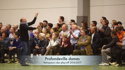Les dames de Profondeville gagnent les play-off 2016-2017