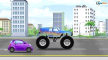 The TOW TRUCK and Racing cars in the city | Cars & Trucks construction Cartoons for Children