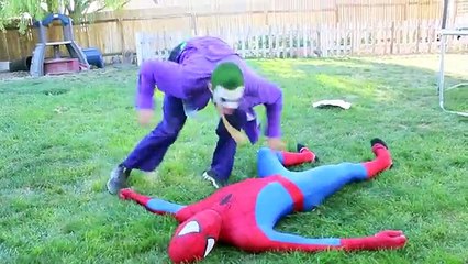 Joker vs Spiderman - Real Life Superhero Battle! Death Match Fight