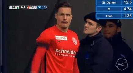 Sorgic Dejan Goal HD - FC St. Gallen 0-2 FC Thun 23.04.2017
