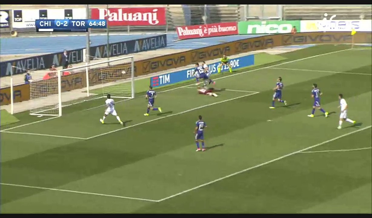 Sergio Pellissier Goal HD - Chievo 1-2 Torino - 23.04.2017