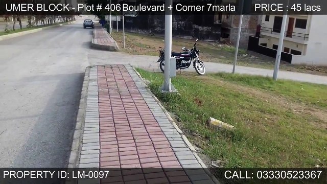 UMER BLOCK BOULEVARD AND CORNER PLOT FOR SALE PHASE 8 BAHRIA TOWN RAWALPINDI