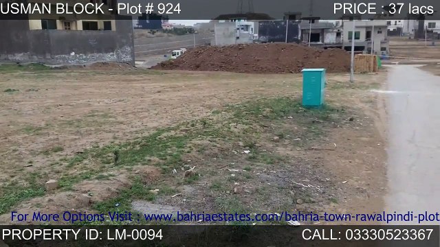 USMAN BLOCK 7MARLA PLOT FOR SALE SAFARI VALLEY PHASE 8 BAHRIA TOWN RAWALPINDI