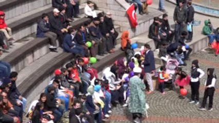 Trabzon'da Yaşayan Yabancı Uyruklu Çocuklar 23 Nisan'ı Kutladı