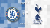 Chelsea 4-2 Tottenham Hotspur in words and numbers