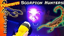 Biggest SCORPION HUNT Adventure! Surprise Toys + Hunting Real POISONOUS BUGS HobbyKidsTV