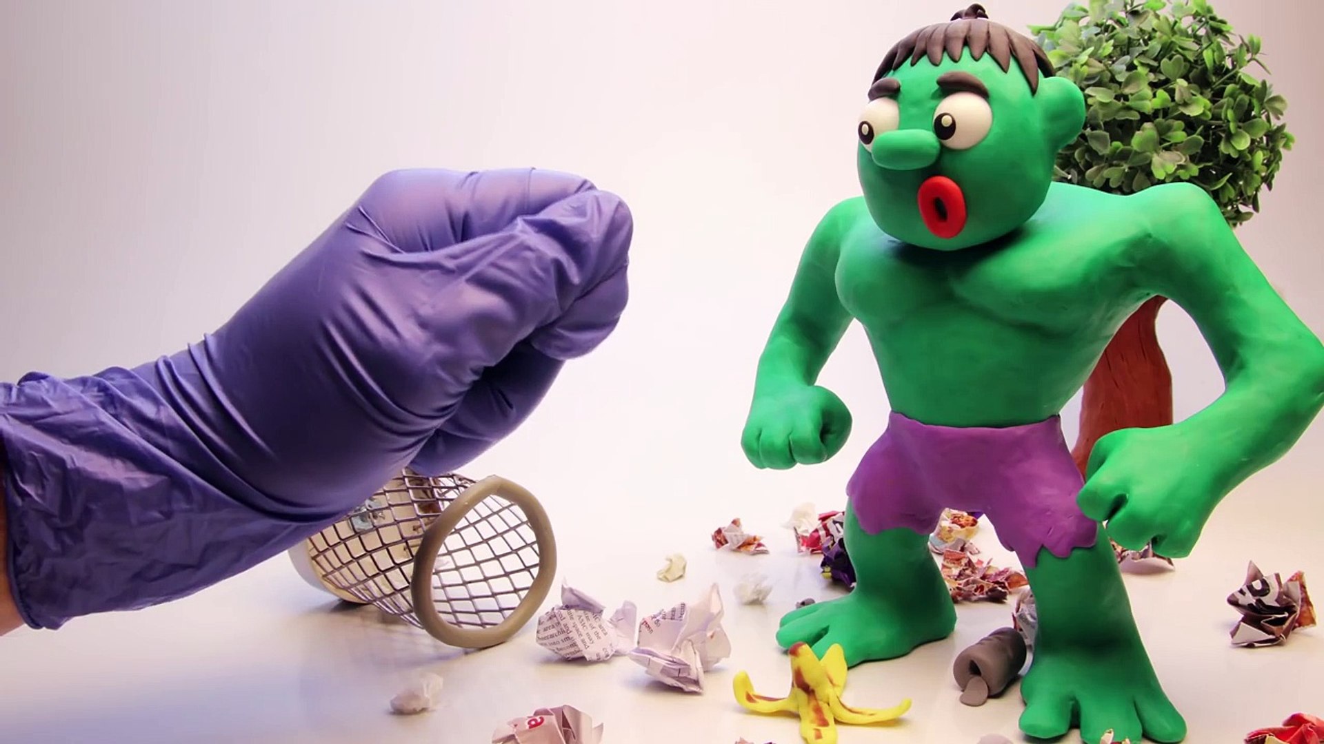 ⁣Hulk LEGO BATMAN Robber! Real Superhero Animation Movies (Play Doh Stop Motion)