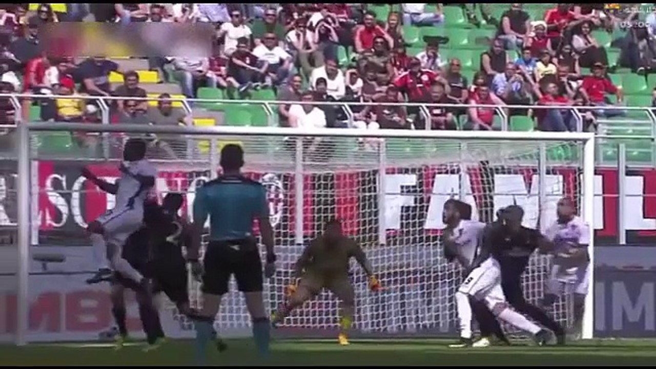 اهداف مباراه ميلان 1-2 إمبولي الدوري الايطالي 23-4-2017