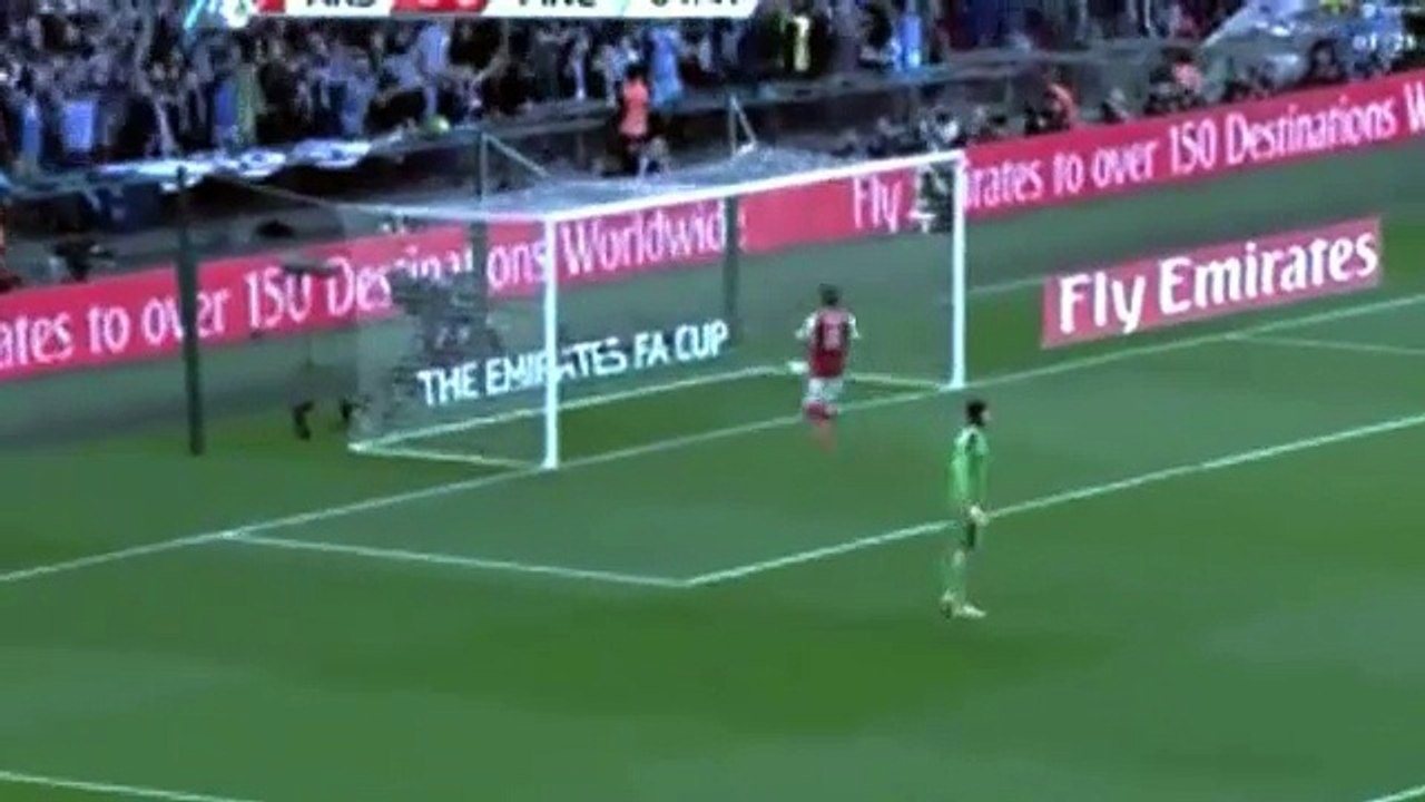 اهداف مانشستر سيتي  1 - 1 ارسنال كاس اتحاد الانجليزي 23-4-2017