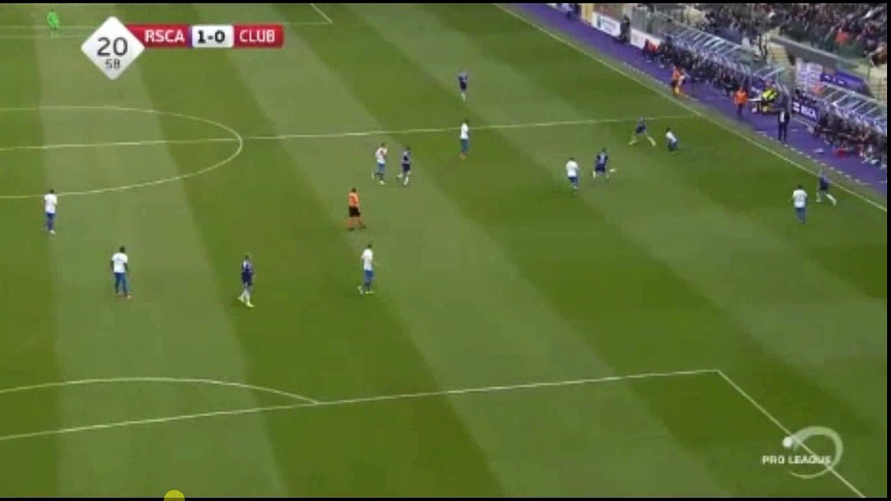 Leander Dendoncker Goal -  RSC Anderlecht FC vs Club Brugge KV 1-0  23.04.2017 (HD)