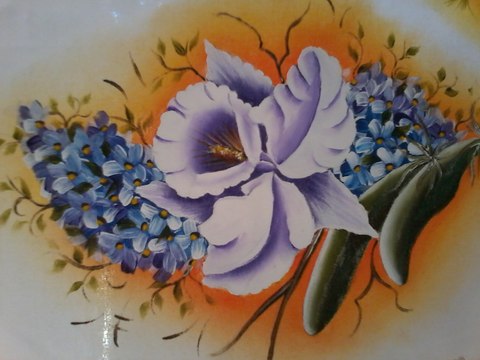 COMO PINTAR ORQUIDEA MUITO FACIL DANI FOFURINHAS PINTURA EM TECIDO