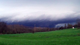 Tornado producing supercell Pennsylvania