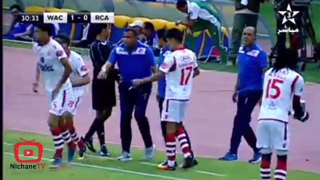 الوداد الرياضي 1-0 الرجاء البيضاوي هدف امين العطوشي - WAC 1-0 RCA Derby 122 - 23-04-2017