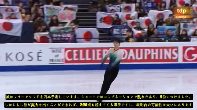 [JPN SUB - YUZU FAIRY , ECOVAIL & SHAMPOO NEKO] YUZURU HANYU- FS WORLD 2017 TDP SPANISH COMMENTARY