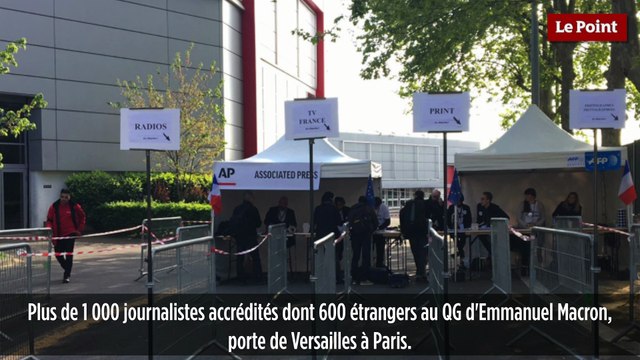 Plus de 1 000 journalistes accrédités au QG d'Emmanuel Macron