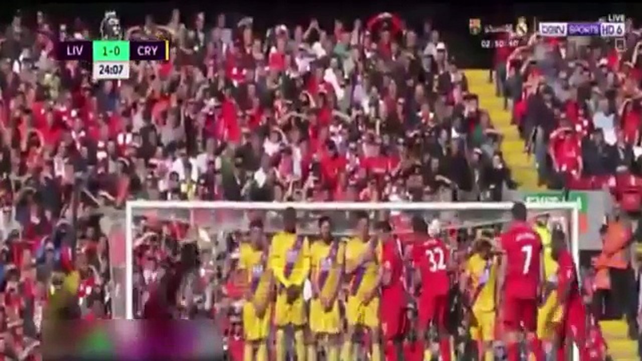 اهداف مباراة ليفربول 1 - 2 كريستال بالاس في الدوري الانجليزي 23-4-2017