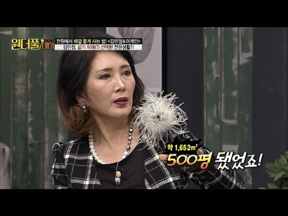 배우 김민정, 한남동 500평 대저택 안주인?! [스타쇼 원더풀데이] 11회 2016...