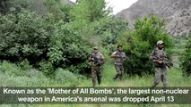 Afghan troops sweep ISIS area after US blast