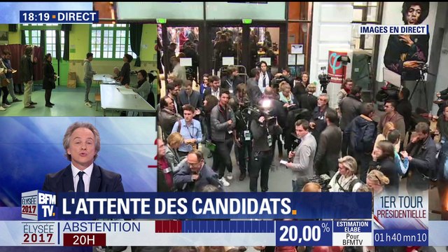 Présidentielle 2017, 1er tour : la soirée électorale de BFMTV (1/6)