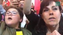 La joie des soutiens de Macron à 20 heures lors des premiers résultats