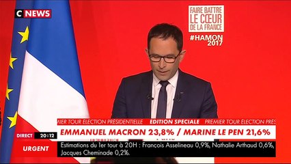 Benoît Hamon appelle à voter Emmanuel Macron