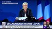 Marine Le Pen : "Il est temps de libérer le peuple français (...) Oui, je suis la candidate du peuple"