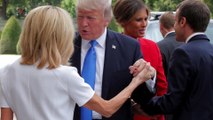 President Trump Shares Awkward Moment With First Lady Of France