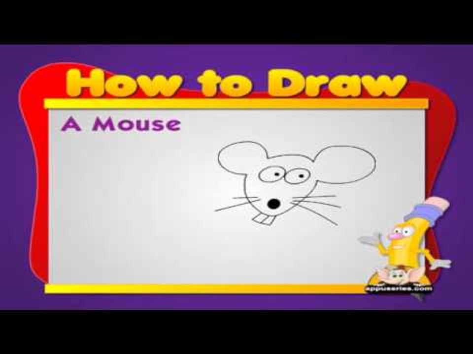 How to Draw Cartoon Animals in Telugu - Mouse