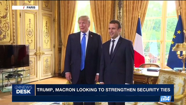 i24NEWS DESK | Trump, Macron looking to strengthen security ties | Thursday, July 13th 2017