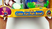 Apprentissage Mer animaux enfants Apprendre les couleurs enseigner couleur amusement poisson Bol tout petit bébés jouets
