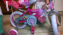 Great Birthday & Christmas Present - 12 Huffy Disney Princess Girls Bike with Royal Doll C