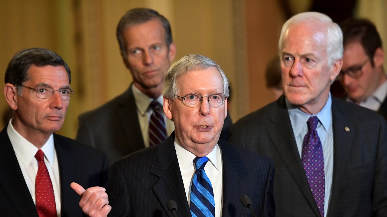 Washington reacts to competing Senate health plans