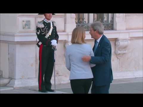 Trieste Summit, Gentiloni accoglie i Capi di Stato e di Governo in Piazza Unità d'Italia