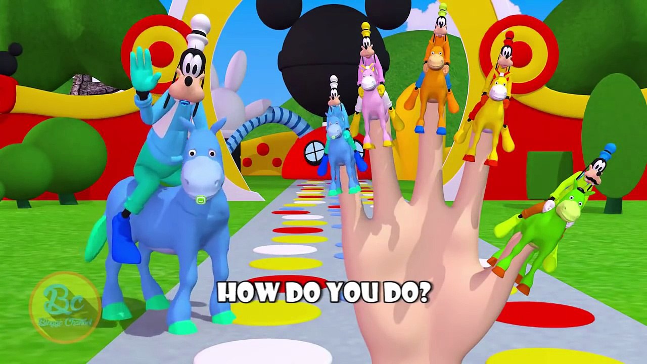 Mickey Mouse Clubhouse Riding Horse Finger Family | Nursery Rhymes | From Binggo Channel