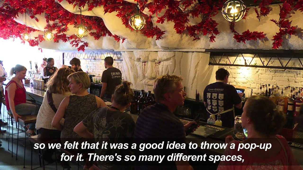 Drinks meet dragons at 'Game of Thrones' pop-up bar