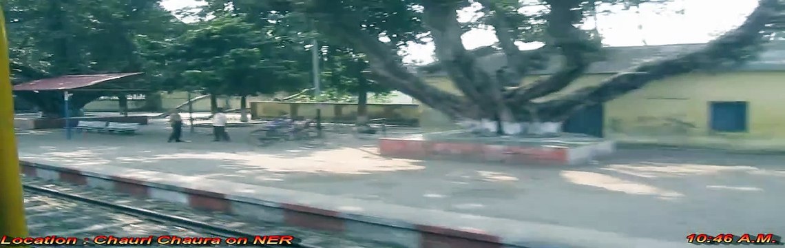 GD WDM-2B Jumbo hauled BSB - GKP Intercity skips Chauri Chaura on NER