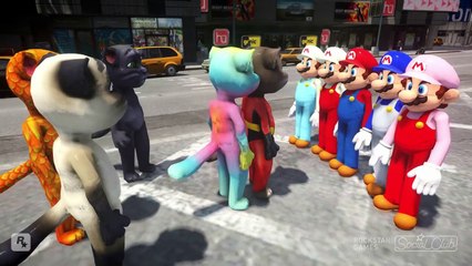 HULK AND MARIO VS TALKING TOM SUIT COLORS ARMY - EPIC BATTLE CARTOON VIDEO