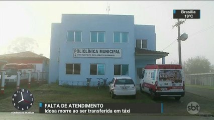 Idosa morre a caminho de hospital de cidade vizinha