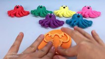Et animaux Créatif visage pour amusement amusement briller enfants moules poulpe jouer Mer avec 2 doh surprise