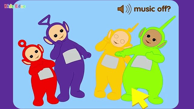 Acerca de bebés para gracioso juego geométrico Aprender formas niñito con Teletubbies kindergarte