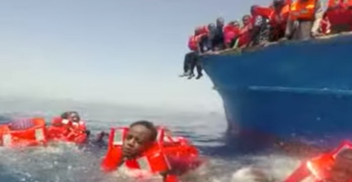 Child Migrants Saved From Mediterranean Sea